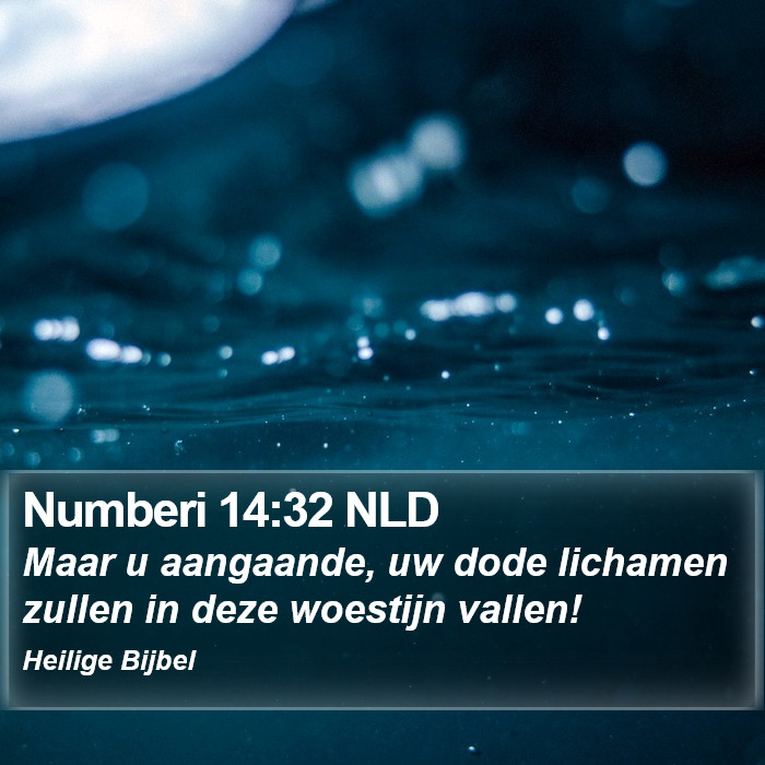 Numberi 14:32 NLD Bible Study