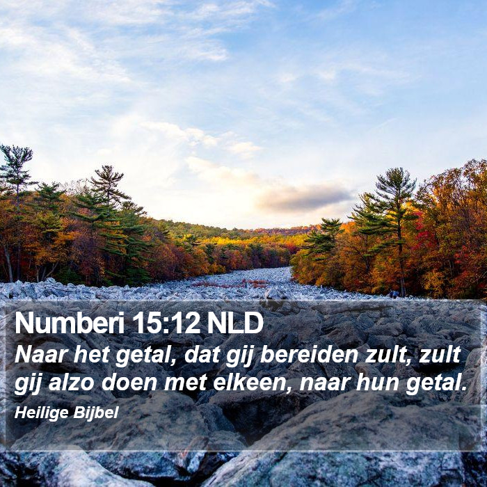 Numberi 15:12 NLD Bible Study