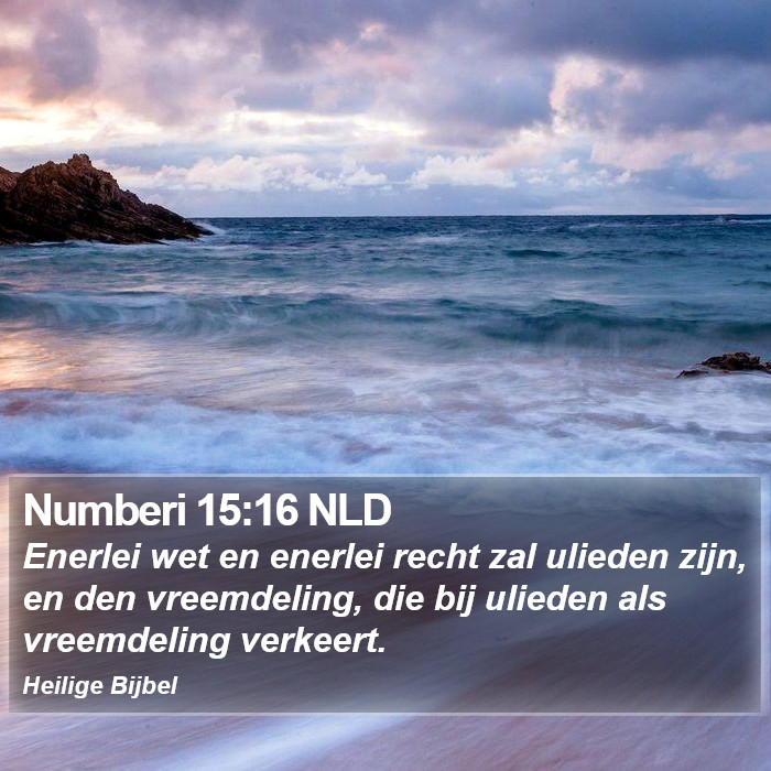 Numberi 15:16 NLD Bible Study