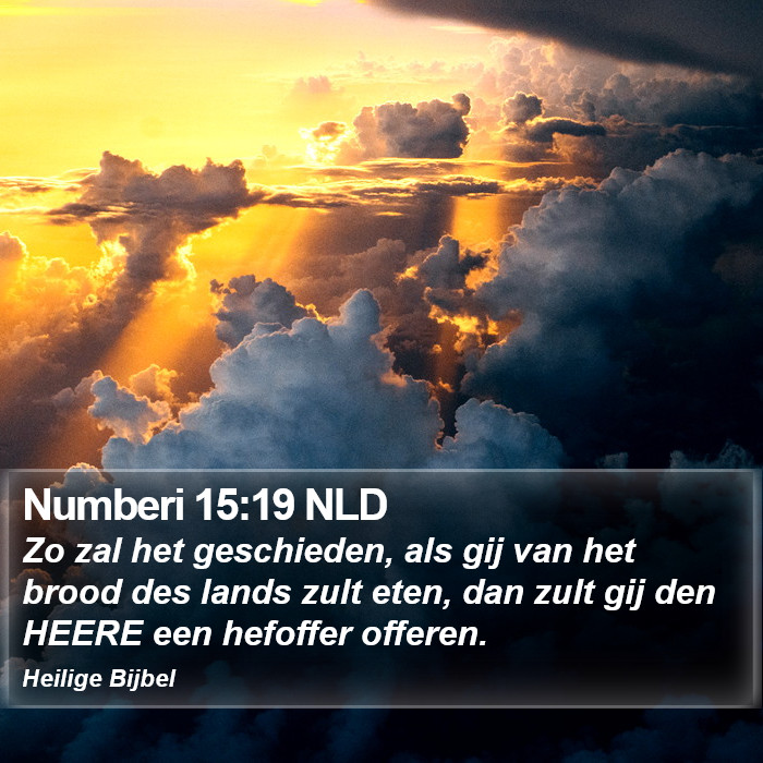 Numberi 15:19 NLD Bible Study