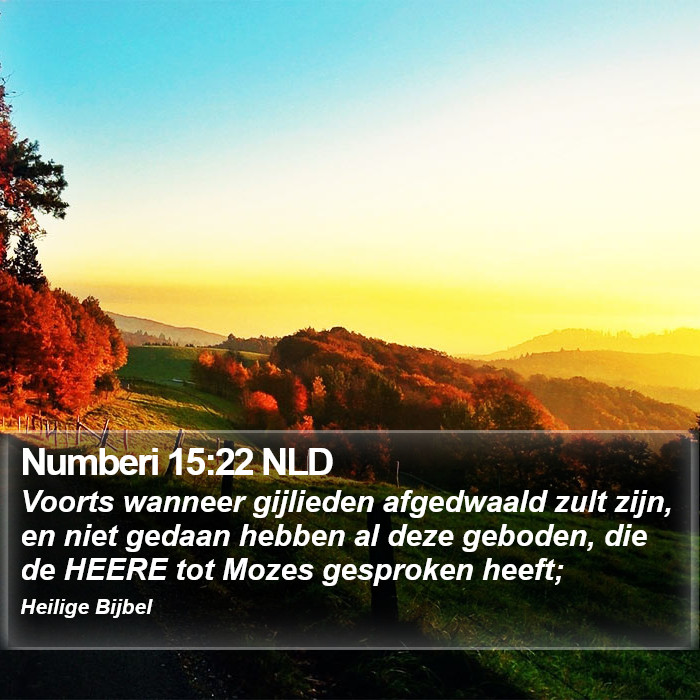 Numberi 15:22 NLD Bible Study