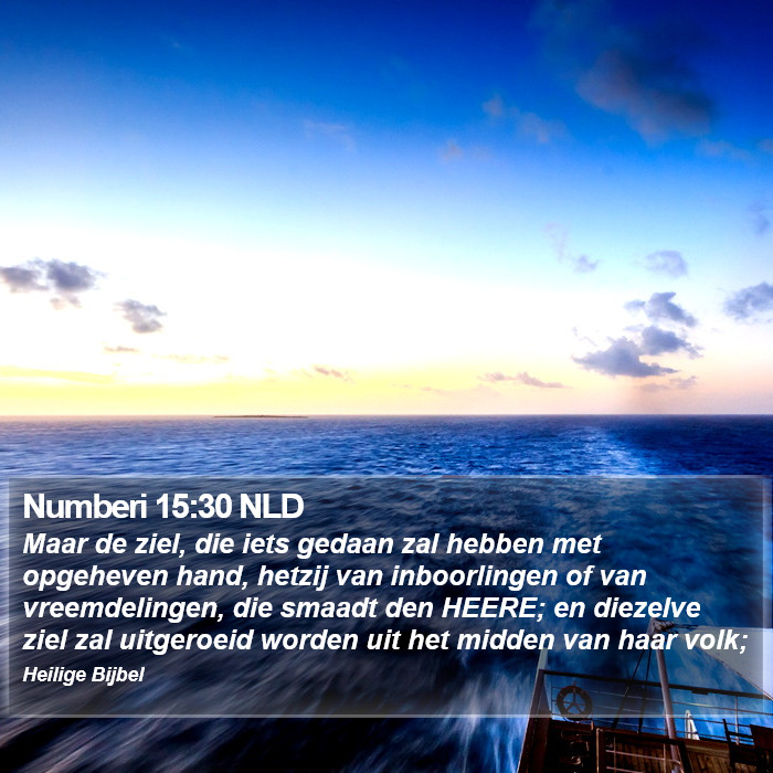 Numberi 15:30 NLD Bible Study