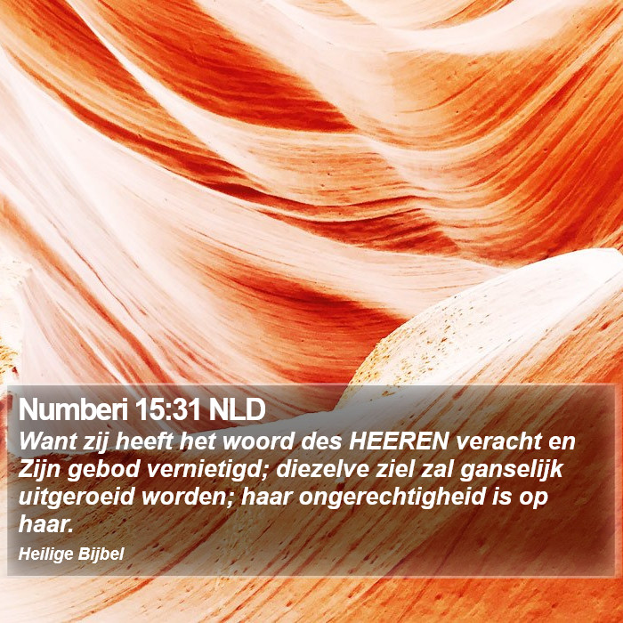 Numberi 15:31 NLD Bible Study