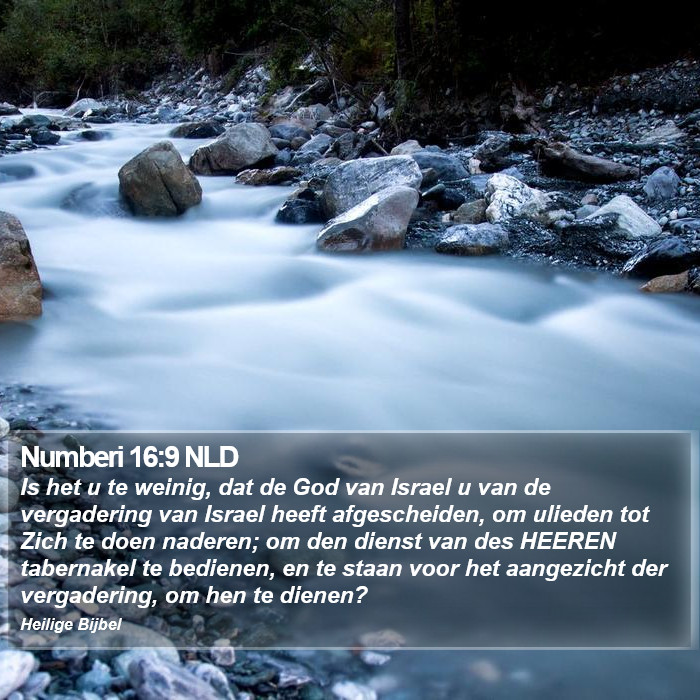 Numberi 16:9 NLD Bible Study