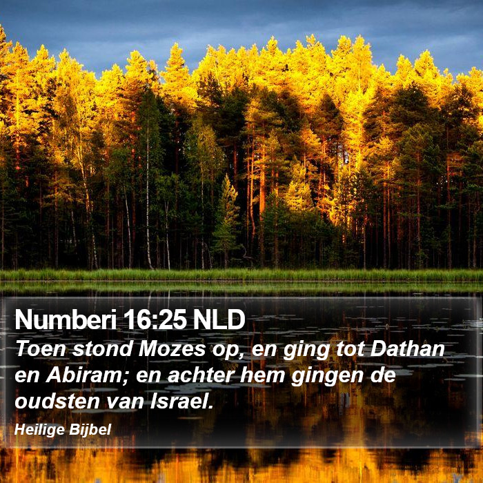 Numberi 16:25 NLD Bible Study