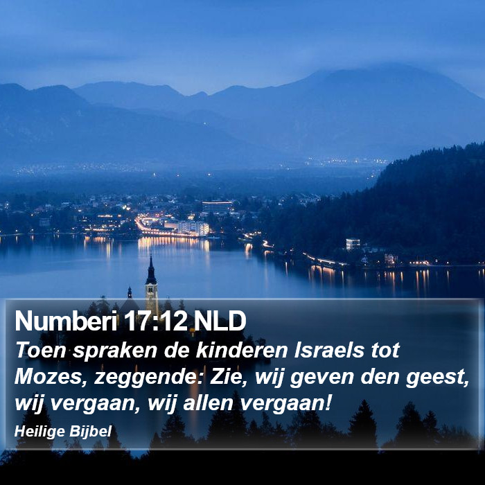 Numberi 17:12 NLD Bible Study