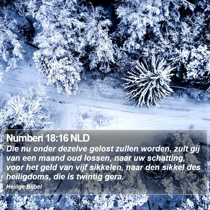 Numberi 18:16 NLD Bible Study