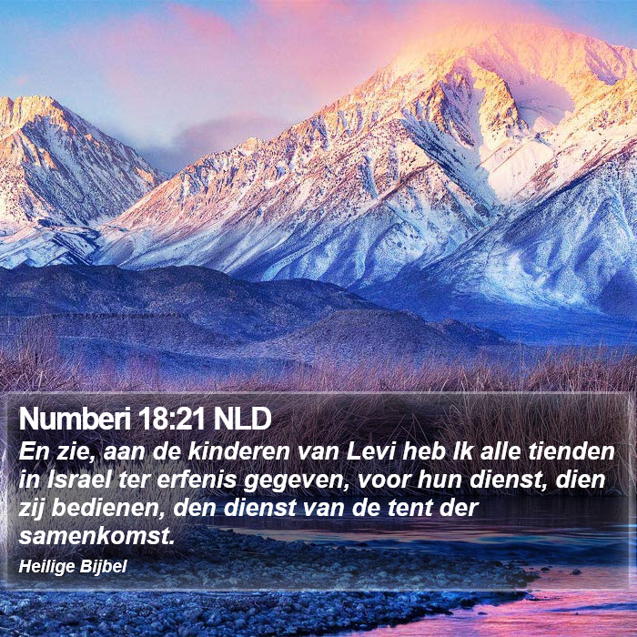 Numberi 18:21 NLD Bible Study