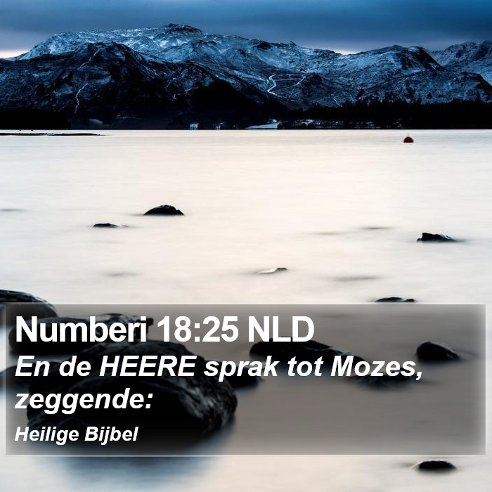 Numberi 18:25 NLD Bible Study