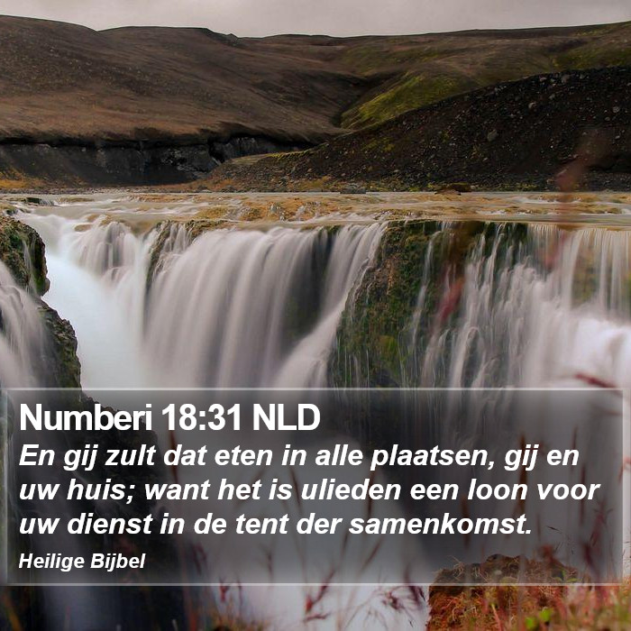 Numberi 18:31 NLD Bible Study