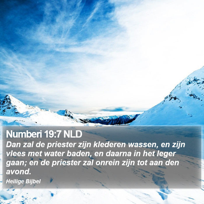 Numberi 19:7 NLD Bible Study