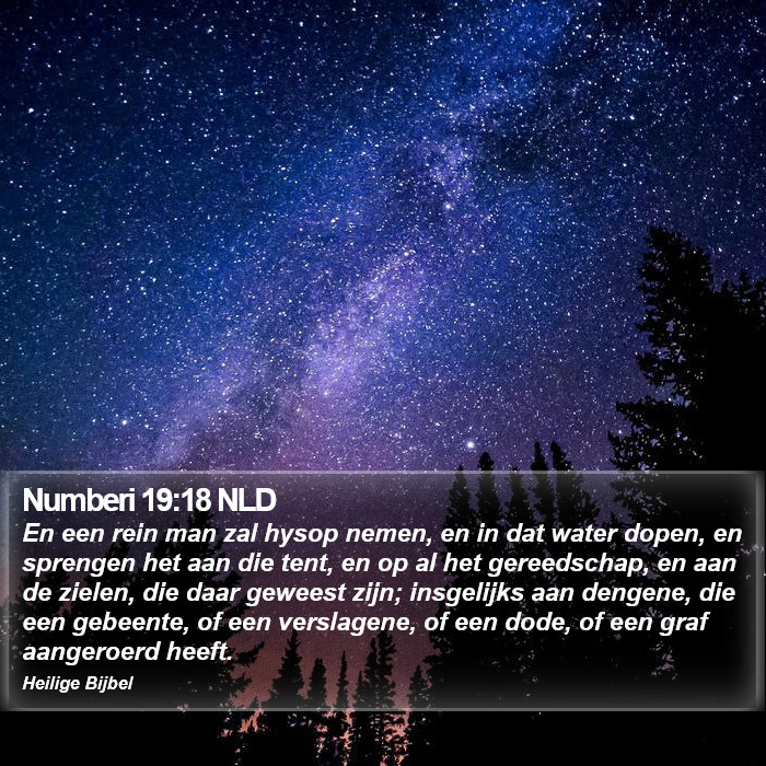 Numberi 19:18 NLD Bible Study