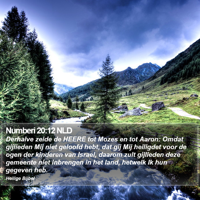 Numberi 20:12 NLD Bible Study