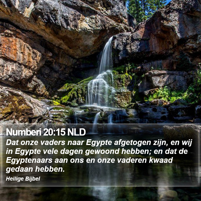 Numberi 20:15 NLD Bible Study