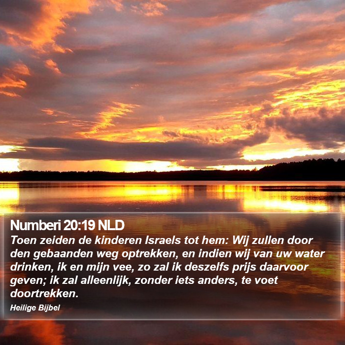 Numberi 20:19 NLD Bible Study