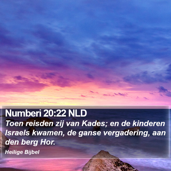 Numberi 20:22 NLD Bible Study