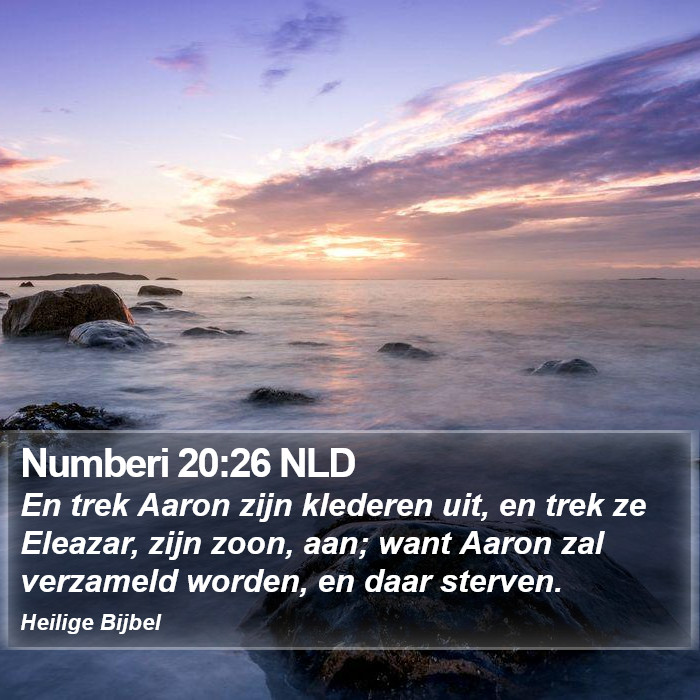 Numberi 20:26 NLD Bible Study