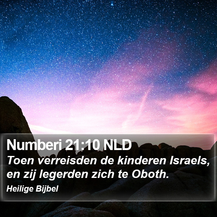 Numberi 21:10 NLD Bible Study