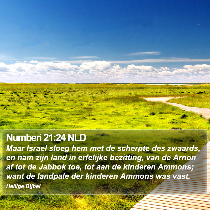 Numberi 21:24 NLD Bible Study