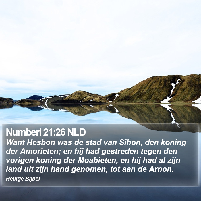 Numberi 21:26 NLD Bible Study