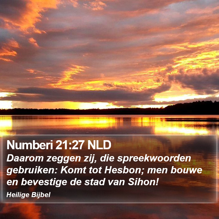 Numberi 21:27 NLD Bible Study