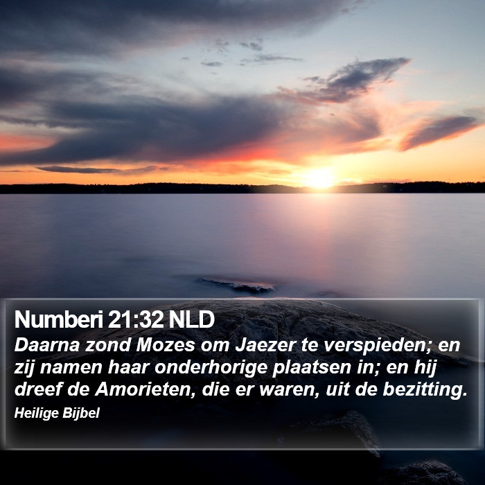 Numberi 21:32 NLD Bible Study