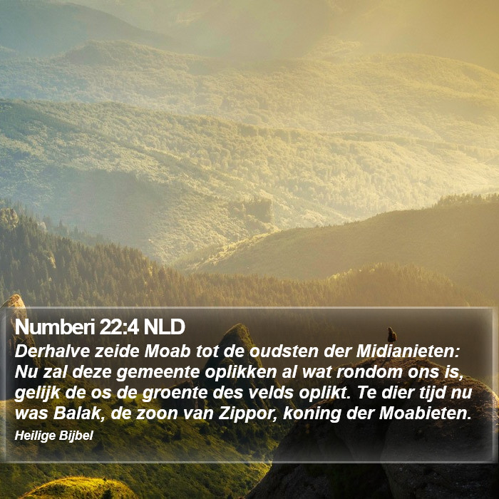 Numberi 22:4 NLD Bible Study