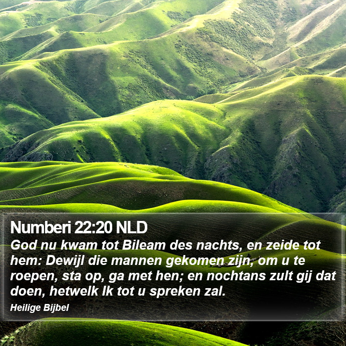 Numberi 22:20 NLD Bible Study