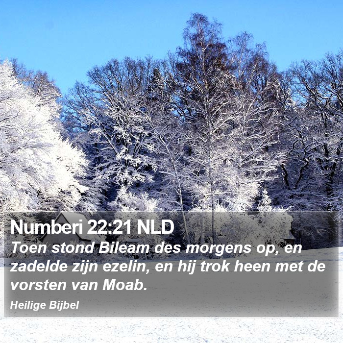 Numberi 22:21 NLD Bible Study