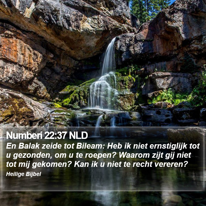 Numberi 22:37 NLD Bible Study