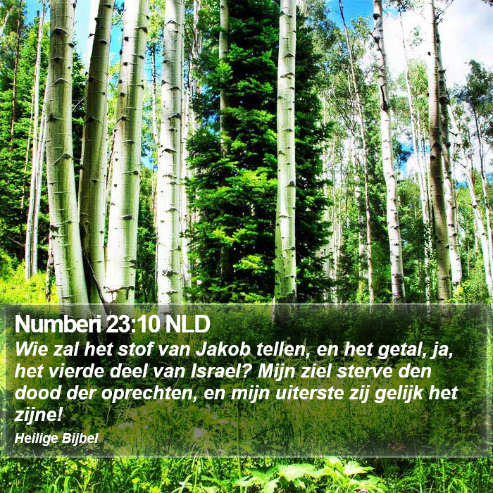 Numberi 23:10 NLD Bible Study