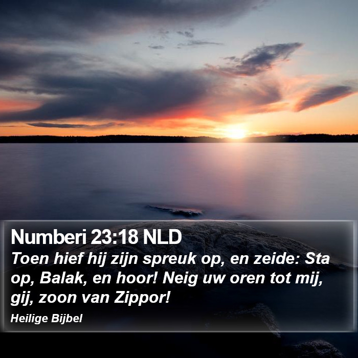 Numberi 23:18 NLD Bible Study