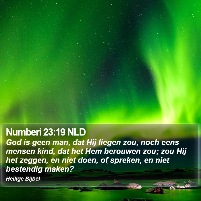 Numberi 23:19 NLD Bible Study