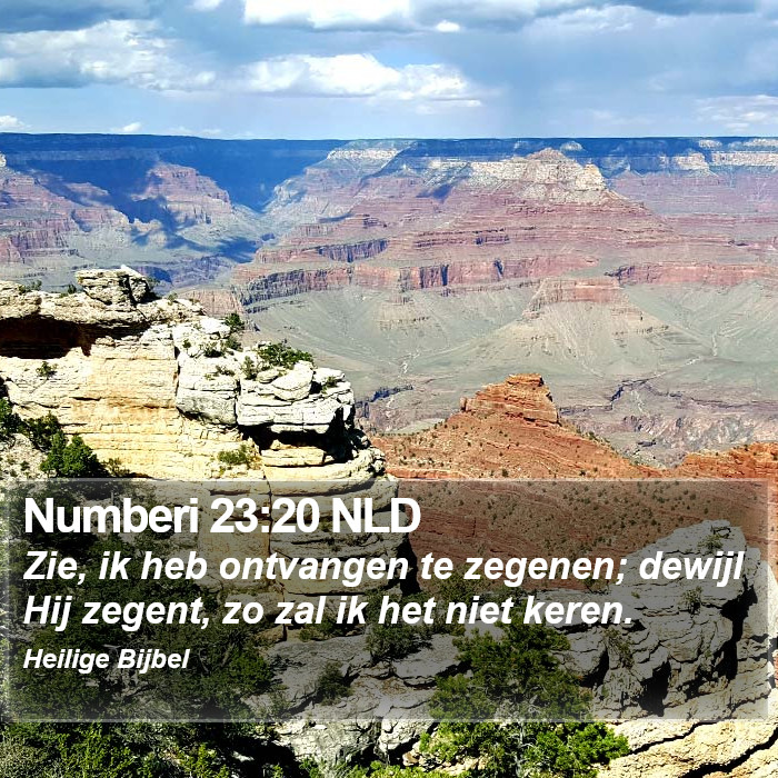 Numberi 23:20 NLD Bible Study