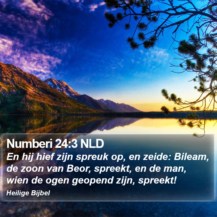 Numberi 24:3 NLD Bible Study