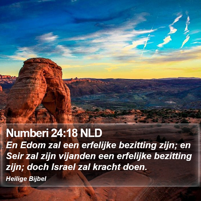 Numberi 24:18 NLD Bible Study