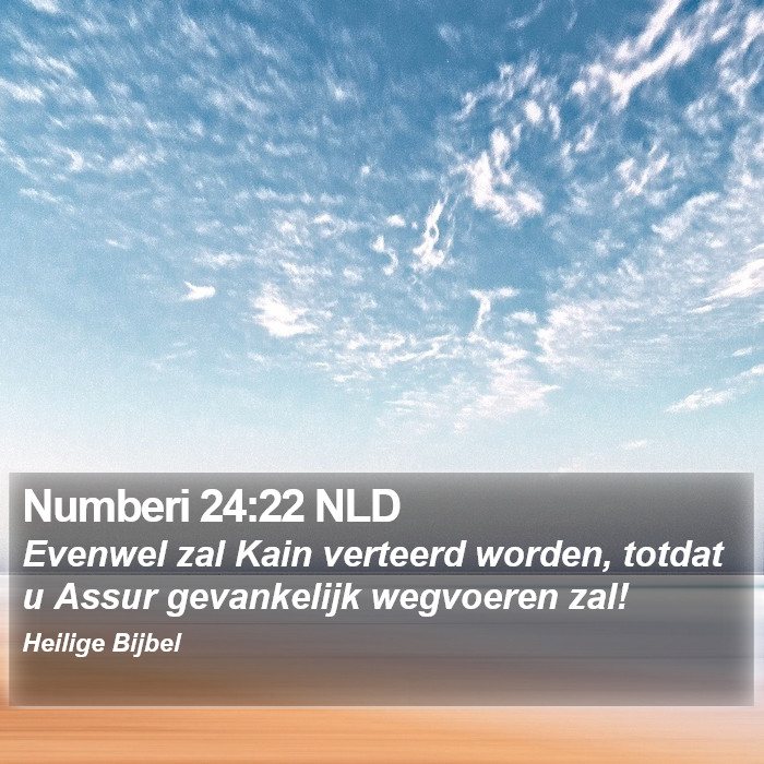 Numberi 24:22 NLD Bible Study