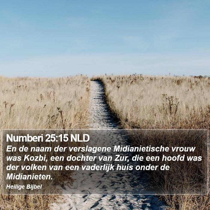 Numberi 25:15 NLD Bible Study