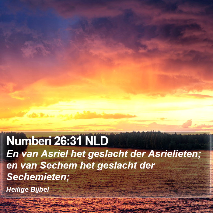 Numberi 26:31 NLD Bible Study