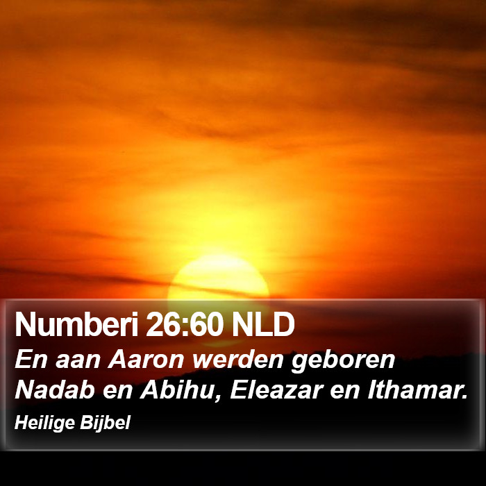 Numberi 26:60 NLD Bible Study