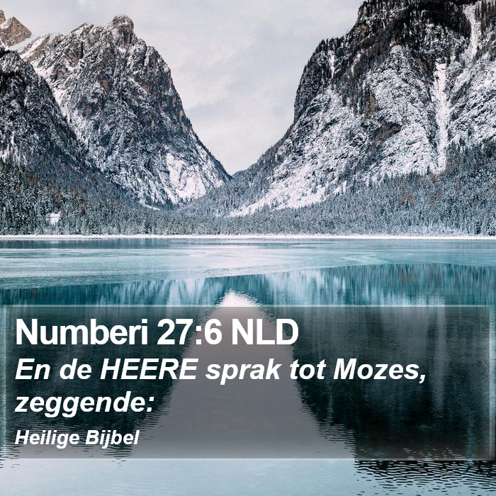 Numberi 27:6 NLD Bible Study