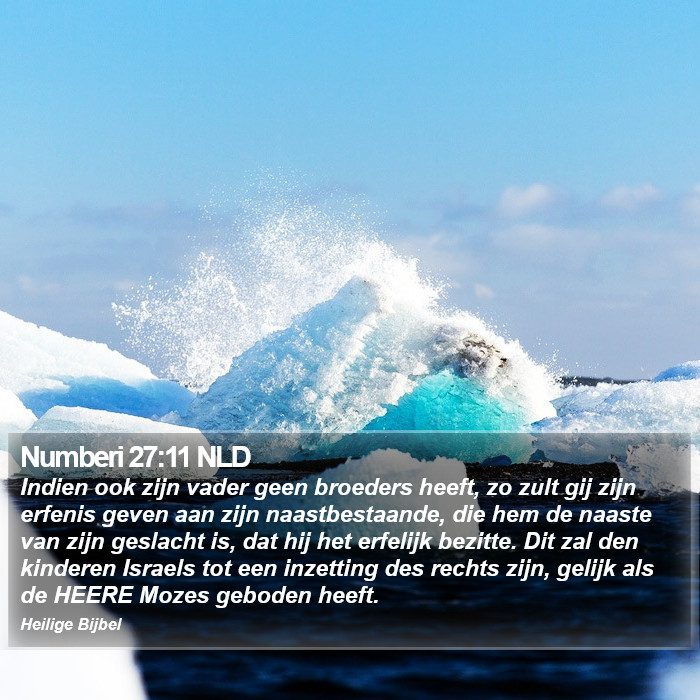 Numberi 27:11 NLD Bible Study