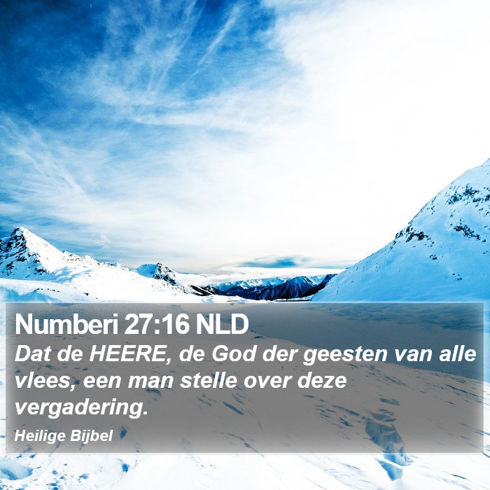 Numberi 27:16 NLD Bible Study