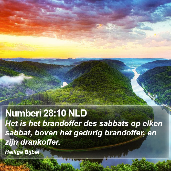 Numberi 28:10 NLD Bible Study