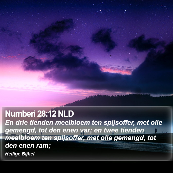 Numberi 28:12 NLD Bible Study