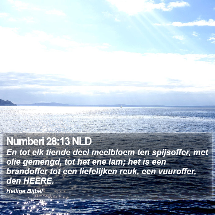 Numberi 28:13 NLD Bible Study