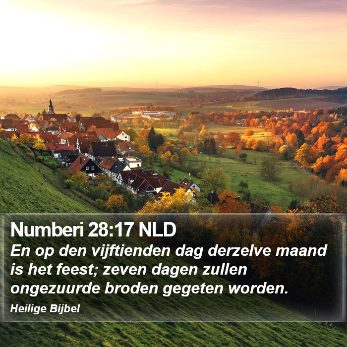 Numberi 28:17 NLD Bible Study