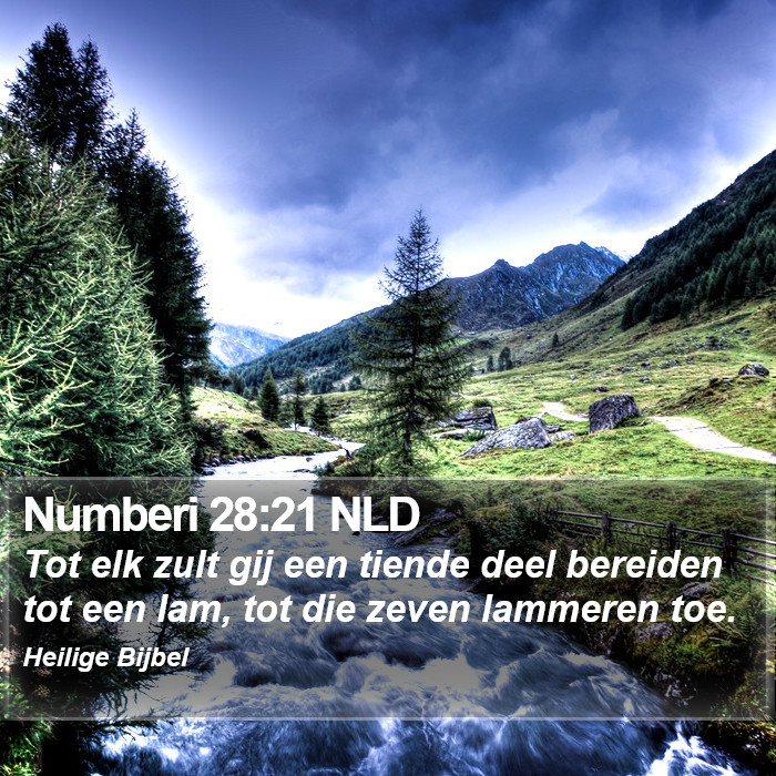 Numberi 28:21 NLD Bible Study