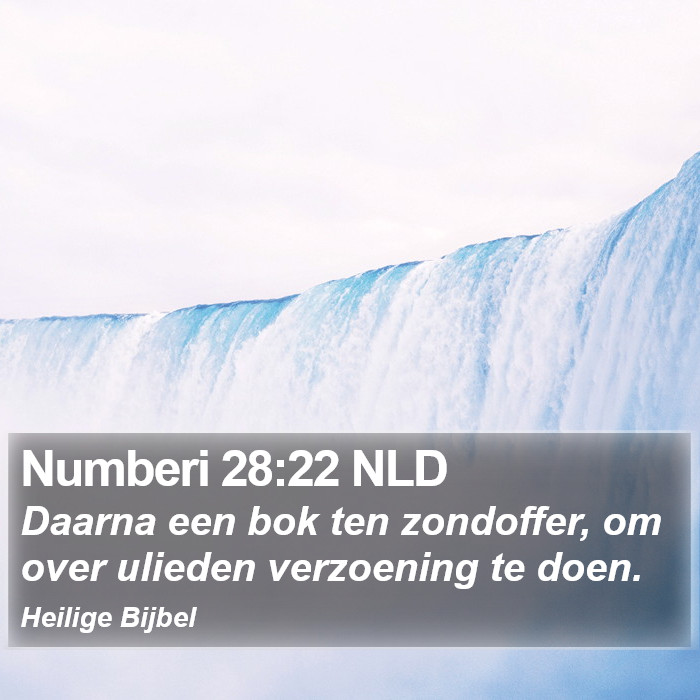 Numberi 28:22 NLD Bible Study