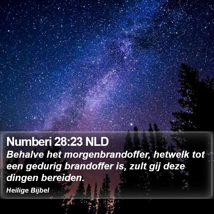 Numberi 28:23 NLD Bible Study